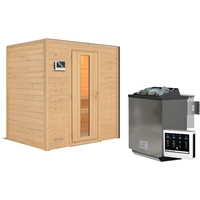 Karibu Sauna Sonja - 38 mm -Ohne Dachkranz- Energiesparende