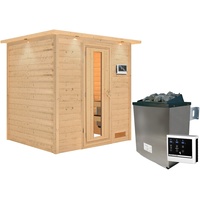 Karibu Sauna Anja inkl. 9 kW Ofen inkl. Steuergerät