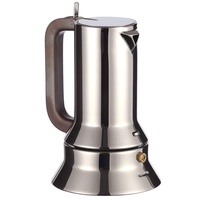 Alessi 9090 3 Tassen edelstahl/braun