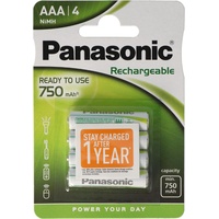 Panasonic Rechargeable Evolta Micro AAA 4 St.