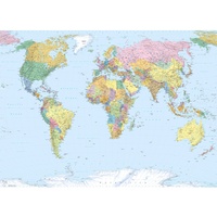 KOMAR Fototapete World Map 254 x 184 cm
