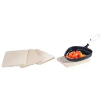 KESPER Raclette-Brettchen aus Buche, 8-er Set,