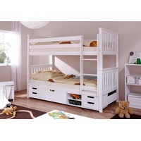 TICAA Etagenbett Sammy 90 x 200 cm inkl. Funktionsschubkasten