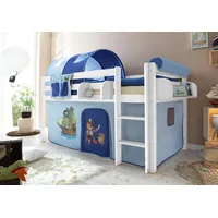 TICAA Hochbett Malte 90 x 200 cm inkl. Textil-Set