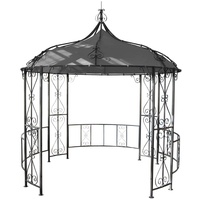 MCW Pergola Cabrera Ø 3 m grau