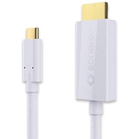Sonero USB-C auf HDMI Kabel, - 2,00m - weiß