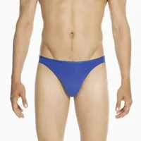 HOM Micro Briefs Plumes in blue / Unterhose Hellblau