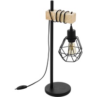 EGLO Tischleuchte Townshend 5 schwarz-braun