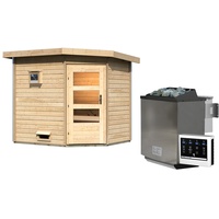 Karibu Mikka inkl. 9 kW Bio-Kombiofen + ext. Steuerung