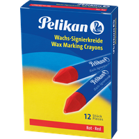 Pelikan Wachs-Signierkreide 772 12 St. rot