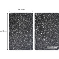 STONELINE Das Original Herdabdeckplatten / Schneideplatten schwarz 2 St.