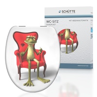 Schütte WC-Sitz FROG KING Duroplast mit Absenkautomatik