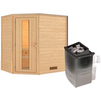 Karibu Sauna Svea inkl. 9 kW Ofen integr. Steuerung