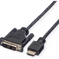Roline DVI (18+1) ST - HDMI ST, schwarz, 10