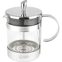 Leopold Vienna Luxe Kaffee & Teebereiter 5 Tassen transparent/silber