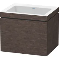 Duravit L-Cube Möbelwaschtisch c-bonded mit Unterbau wandhängend, 60x48 cm,