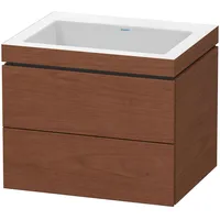 Duravit L-Cube Möbelwaschtisch c-bonded mit Unterbau wandhängend, 60x48 cm,