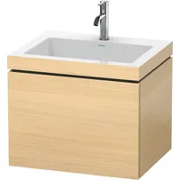 Duravit L-Cube Möbelwaschtisch c-bonded mit Unterbau wandhängend, 60x48 cm,