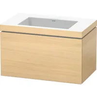 Duravit L-Cube Möbelwaschtisch c-bonded mit Unterbau wandhängend, 80x48 cm,