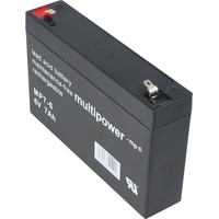 Multipower MP7-6 Blei Akku 6 Volt, 7000mAh mit Faston