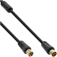 InLine Antennenkabel Premium schwarz 0,5m (69450P)