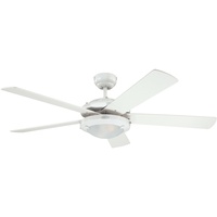 Westinghouse Comet 132 cm Deckenventilator weiß/buche mit Licht inkl.