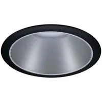 Paulmann 93407 Cole Coin Einbauleuchte LED 6W Schwarz, Silber