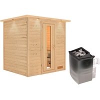 Karibu Sauna Anja inkl. 9 kW Ofen integr. Steuerung,