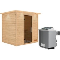 Karibu Sauna Anja inkl. 9 kW Ofen integr. Steuerung,