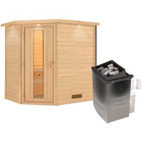 Karibu Sauna Svea inkl. 9 kW Ofen integr. Steuerung