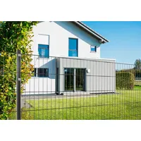 PEDDY SHIELD Doppelstabmattenzaun 30 m x 83 cm Grau/Stahl