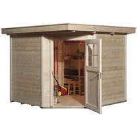 Weka Gartenhaus 229 2,39 x 2,35 m natur