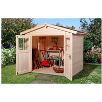 Weka Gartenhaus 224 2,35 x 2,39 m natur