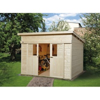 Weka Schiebetürhaus 225 2,95 x 2,99 m natur