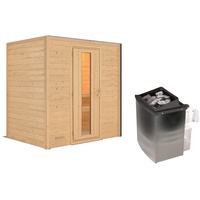 Karibu Sauna Sonja - 38 mm -Ohne Dachkranz- Energiesparende