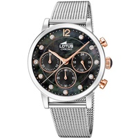 Lotus Damen Chronograph Quarz Uhr mit Edelstahl Armband 18676/4