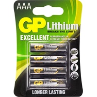 GP Lithium Batterie 4 x AA-Typ