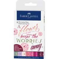 Faber-Castell Tuschestifte Pitt Artist Pen Lettering, 8er Etui,