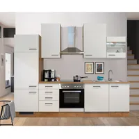 Flex-Well Exclusiv Küchenzeile Vintea 280 cm Magnolia-Lancelot Oak