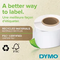 Dymo Original DirectLabel-Etiketten Vinyl schwarz auf weiss 1868752
