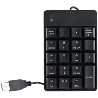GeneralKeys Nummernblock: Numerischer Ziffernblock/Keypad mit 19 Tasten, USB 2.0