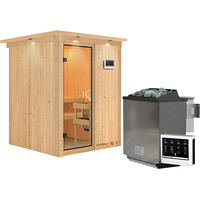 Karibu Sauna Norin-9kW BioOfen-Steuergerät Inkl.Dachkranz