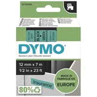 Dymo D1 Beschriftungsband, 12mm, schwarz/grün (45019 / S0720590)