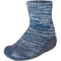 Playshoes Hausschuh-Socke gestrickt, Unisex-Kinder Hohe Hausschuhe, Blau (Marine 11),