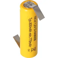 AccuCell Flat Top NiCd Mignon Akku 1,2V 600mAh AA