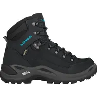 Lowa Renegade GTX Mid Damen Wide Asphalt/Türkis 38