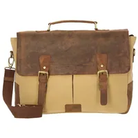 Dermata Aktentasche 2843 sand mit Laptopfach