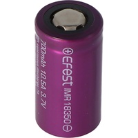 EFEST Purple IMR18350 - 700mAh 3,7V Li-Ion-Akku (Pluspol flach)