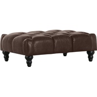 GUTMANN FACTORY Hocker Amazonas, in Chesterfield Optik braun