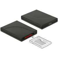DeLock USB Type-C Card Reader CFX (USB-C), Speicherkartenlesegerät, Schwarz